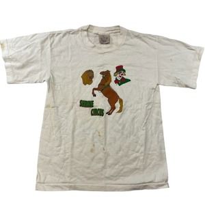 Kids Shrine Circus Graphic Tee Thrifted Vintage Style Size L